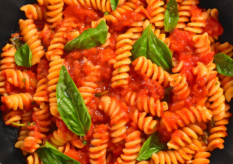 Ready To Eat Tomato Basil Pasta with rich tomato sauce and basil by Taste And Trust